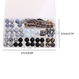 Leopard Print Cow Silicone Beads with Tassle Keyring Clasp