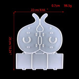 D7WB Elephant Pen Holder Mould Phone Stand Resin Mold DIY Crafts