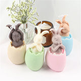 D7WB Epoxy Soap Mold Rabbit Decoration Candle Mold DIY