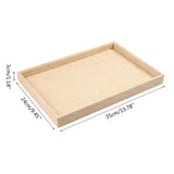Gray Velvet Ring Trays for Jewelry Storage Displays