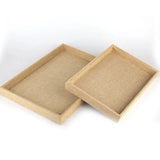Gray Velvet Ring Trays for Jewelry Storage Displays