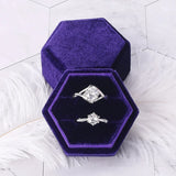 Vintage Double Ring with Detachable Lid - Engagement Wedding Ceremony
