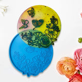 D7WB Silicone Mold for Resin Casting Butterfly Tray DIY