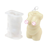 D7WB Human Body Candle UV Crystal Epoxy Mold