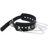 DAILOU Spikes Collar PU Leather Necklace Punk Gothic Accessory