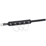 DAILOU Spikes Collar PU Leather Necklace Punk Gothic Accessory
