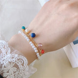 3-4mm Pearl Bracelet Spar Plated For Women