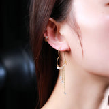 Heart Pearl Earrings 3-4mm - Women's Gift
