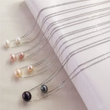 Natural Freshwater Pearl Necklace Silver 925 Jewelry for Women