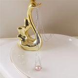 Natural Freshwater Pearl Necklace Silver 925 Jewelry for Women