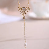 Freshwater Pearl Pendant Copper Plated Wishful Pendant