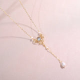 Freshwater Pearl Pendant Copper Plated Wishful Pendant