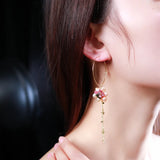 6-7mm Pearl Earrings Tourmaline Pearl Earrings For Women