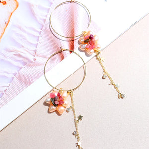 6-7mm Pearl Earrings Tourmaline Pearl Earrings For Women