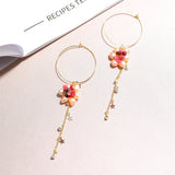6-7mm Pearl Earrings Tourmaline Pearl Earrings For Women
