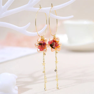 6-7mm Pearl Earrings Tourmaline Pearl Earrings For Women