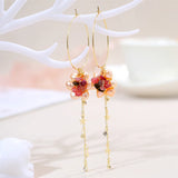 6-7mm Pearl Earrings Tourmaline Pearl Earrings For Women