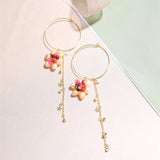 6-7mm Pearl Earrings Tourmaline Pearl Earrings For Women