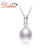 7-8mm Pearl Pendant 925 Silver Women Wedding Jewelry