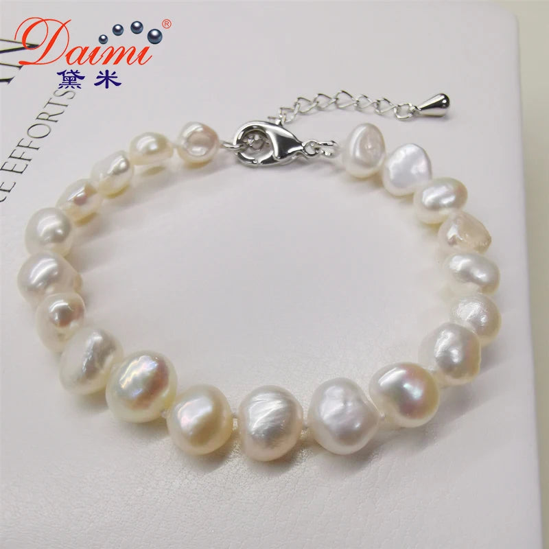 Baroque Freshwater Pearl Bracelet 8-9mm