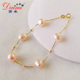Baroque Pearl Bracelet S925 Silver & Freshwater Pearl Fashion Jewelry