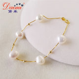 Baroque Pearl Bracelet S925 Silver & Freshwater Pearl Fashion Jewelry