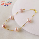 Baroque Pearl Bracelet S925 Silver & Freshwater Pearl Fashion Jewelry
