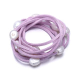 Baroque Pearl Leather Bracelet Summer Beach Jewelry