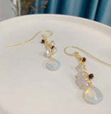Opal Pearl Earrings Women's Jewelry