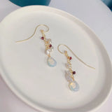 Opal Pearl Earrings Women's Jewelry