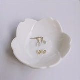 Faceted Water Drop Crystal Earrings 14k Filled