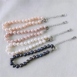 6-7mm Freshwater Pearl Bracelet Natural Thread Pearl Jewelry for Women