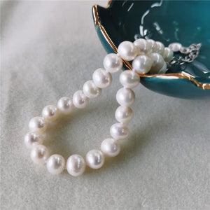 6-7mm Freshwater Pearl Bracelet Natural Thread Pearl Jewelry for Women