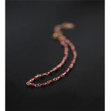 Gypsophila Ruby Bracelet 14K Injection Gemstones