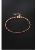 Gypsophila Ruby Bracelet 14K Injection Gemstones