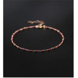Gypsophila Ruby Bracelet 14K Injection Gemstones
