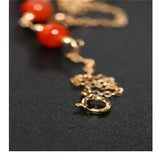 Liangshan Agate Bracelet Yellow 14K Red Injection Female Gemstones