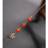 Liangshan Agate Bracelet Yellow 14K Red Injection Female Gemstones