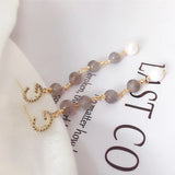 Moonstone Earrings 14k Gold-plated Gemstones