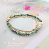 Natural Turquoise Bracelet 14k Filled Jewelry For Women Gift