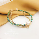 Natural Turquoise Bracelet 14k Filled Jewelry For Women Gift
