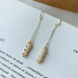 Freshwater Pearl Wild Temperament Earrings and Personalized Jewelry