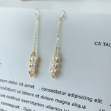 Freshwater Pearl Wild Temperament Earrings and Personalized Jewelry