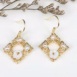 Temperament Earrings Wild Ear Hook Palace Style Retro Pearl Jewelry