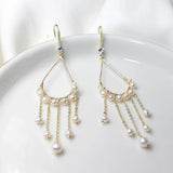 Long Tassel Earrings Light Jewelry Temperament Earrings