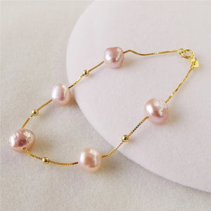 Baroque Pearl Bracelet Silver 925 for Women