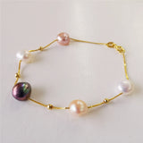 Baroque Pearl Bracelet Silver 925 for Women
