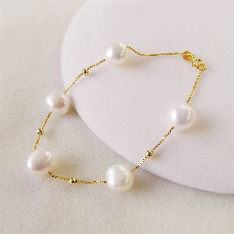 Baroque Pearl Bracelet Silver 925 for Women