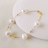 Baroque Pearl Bracelet Silver 925 for Women