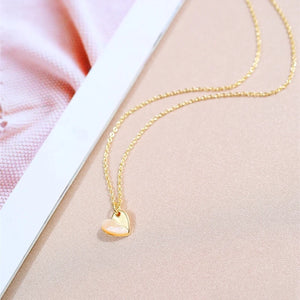 Heart Shell Pendant Freshwater Pearl Necklace